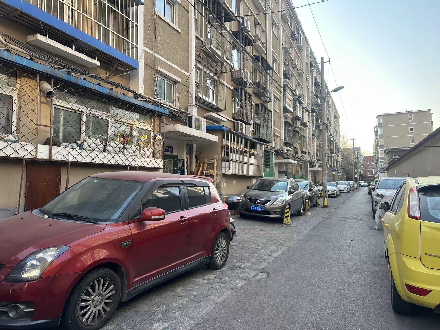 cars in old living complex